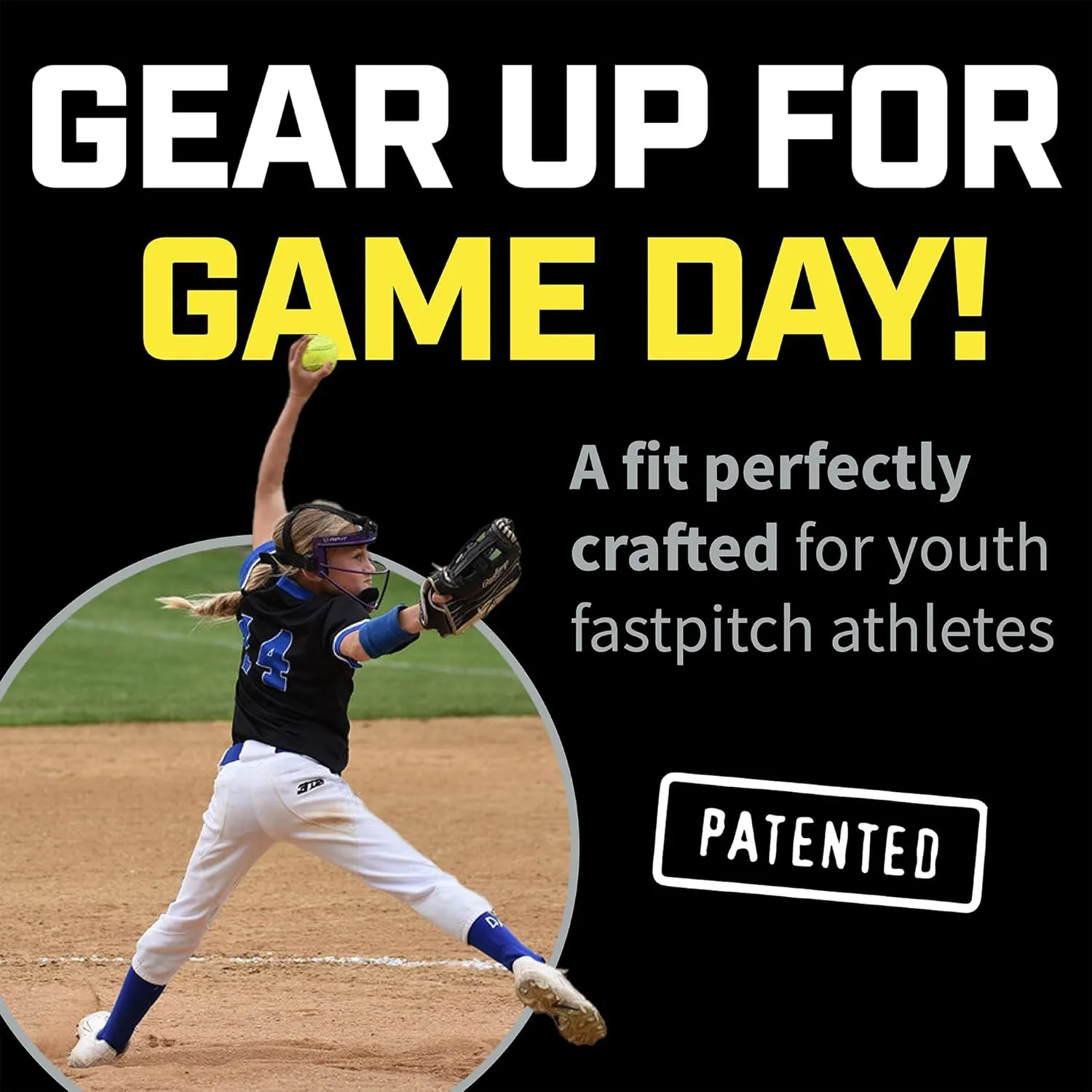 3N2 Girl's NuFit Pro 3/4 Softball Knickers, Fastpitch Softball Pants with Reinforced Knees & Slide Zones