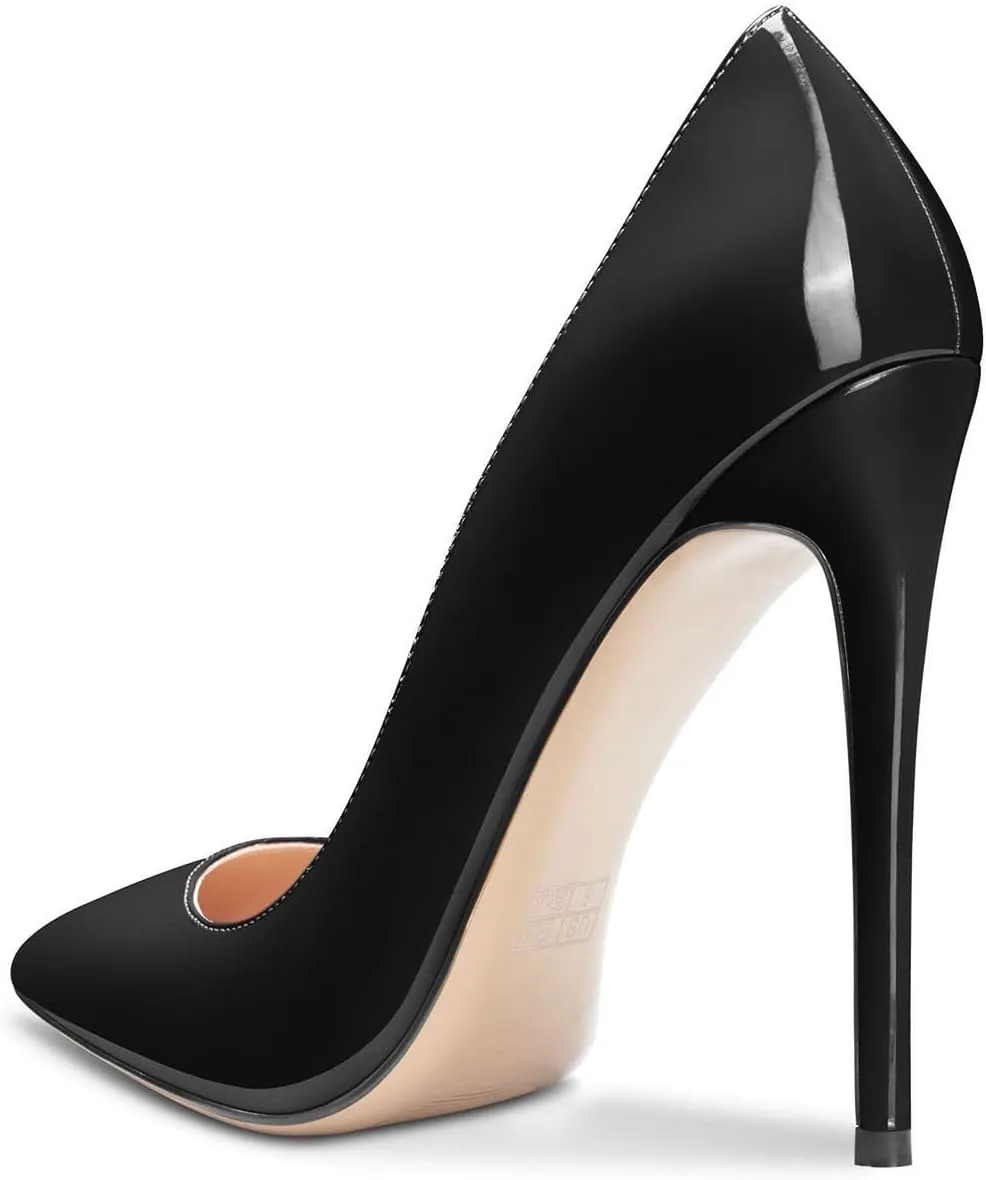 Aachcol Women Stiletto High Heel Close Pointed Toe Pumps Slip-on Wedding Party Sexy Cute Shoes