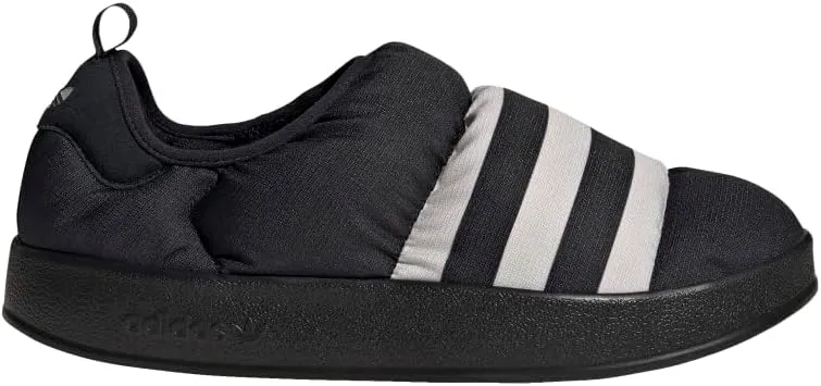 adidas Originals Men's Puffylette Slide Sandal, Black/Grey/Black, 8