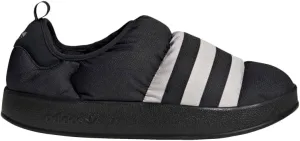 adidas Originals Men's Puffylette Slide Sandal, Black/Grey/Black, 8