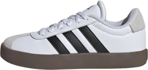 adidas VL Court 3.0 Skateboarding Sneaker for Unisex-Kids, White, 21.5 cm