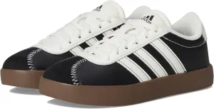 adidas VL Court 3.0 Sneaker, Black/Off White/Black, 10.5 US Unisex Little Kid
