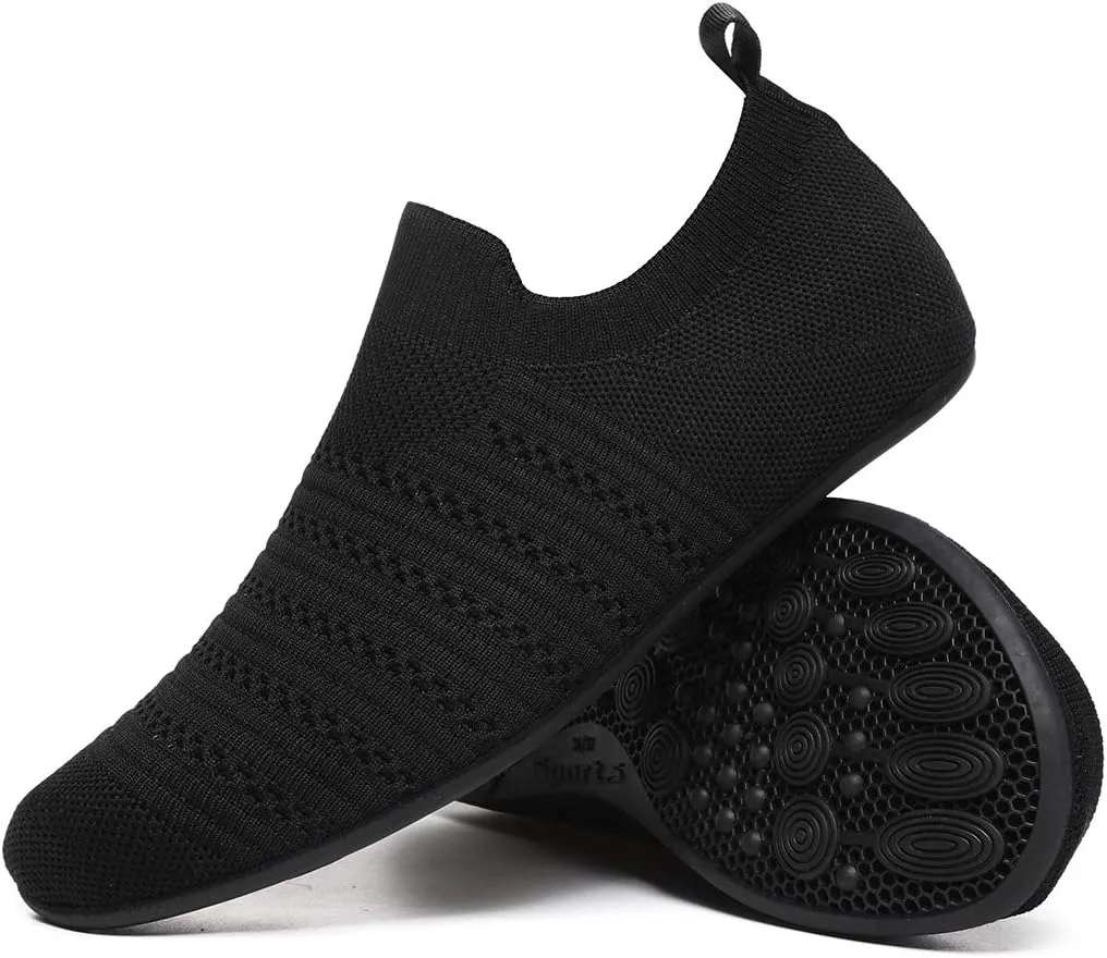 Adult Lightweight Slip-on Grip Indoor House Slippers Non-slip Barefoot House Home Shoes for Women Men