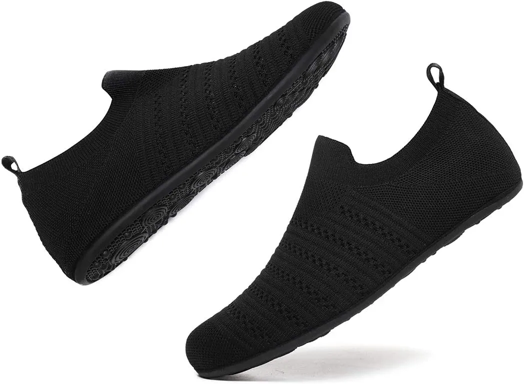 Adult Lightweight Slip-on Grip Indoor House Slippers Non-slip Barefoot House Home Shoes for Women Men
