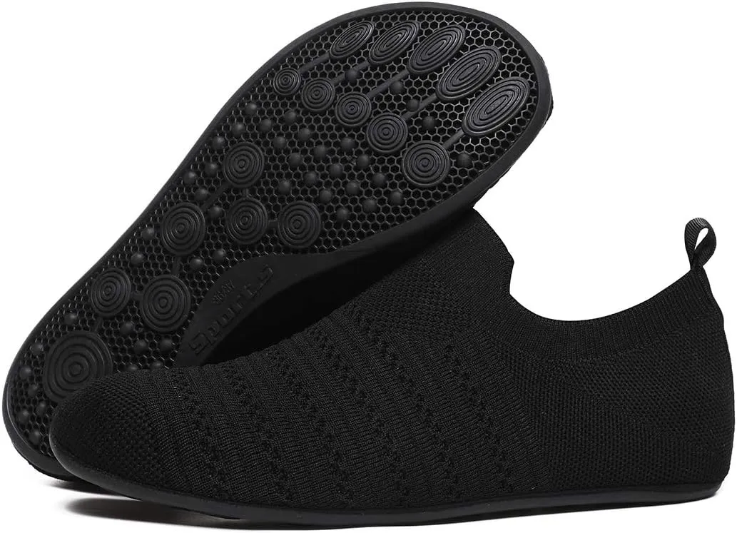 Adult Lightweight Slip-on Grip Indoor House Slippers Non-slip Barefoot House Home Shoes for Women Men
