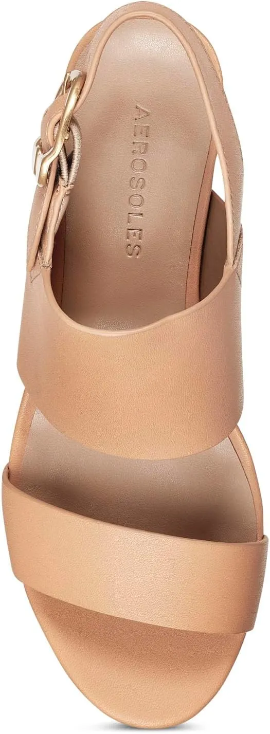 Aerosoles Women's Camera Platform Heeled Sandal