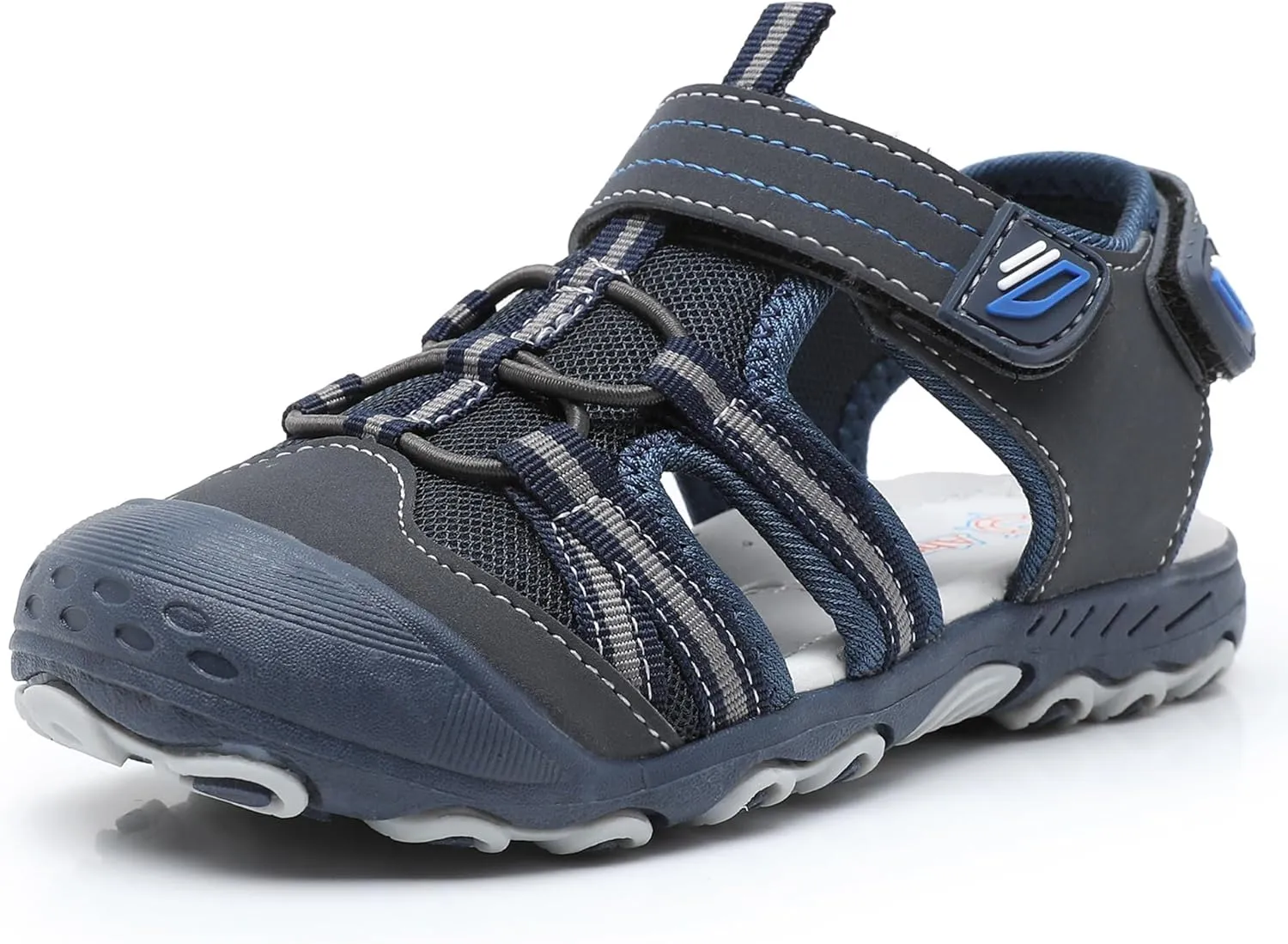 Ahannie Boys Girls Outdoor Sport Sandals,Kids Closed Toe Beach Sandals, Toddler Summer Shoes