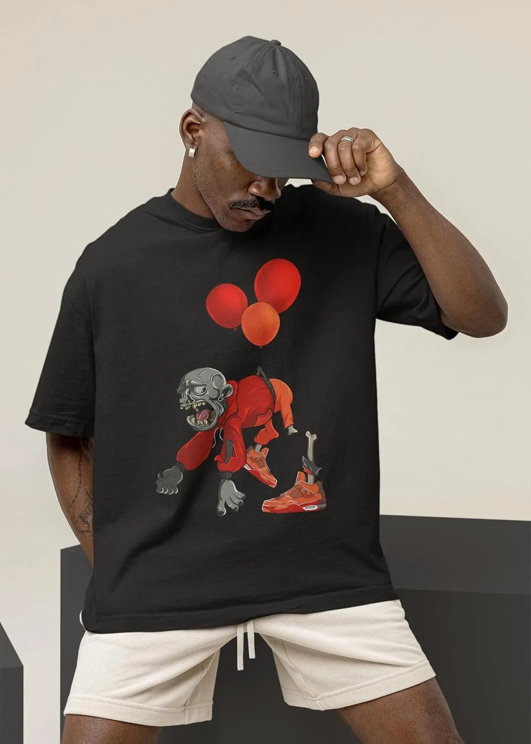 AJ 4 Brick by Brick 4s Shirt, Sneaker Zombie, Shirts Match Sneakers 2D Sneaker T-Shirt Teee