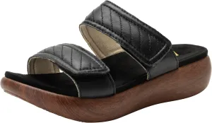 Alegria Womens Brayah Leather Slide Sandal