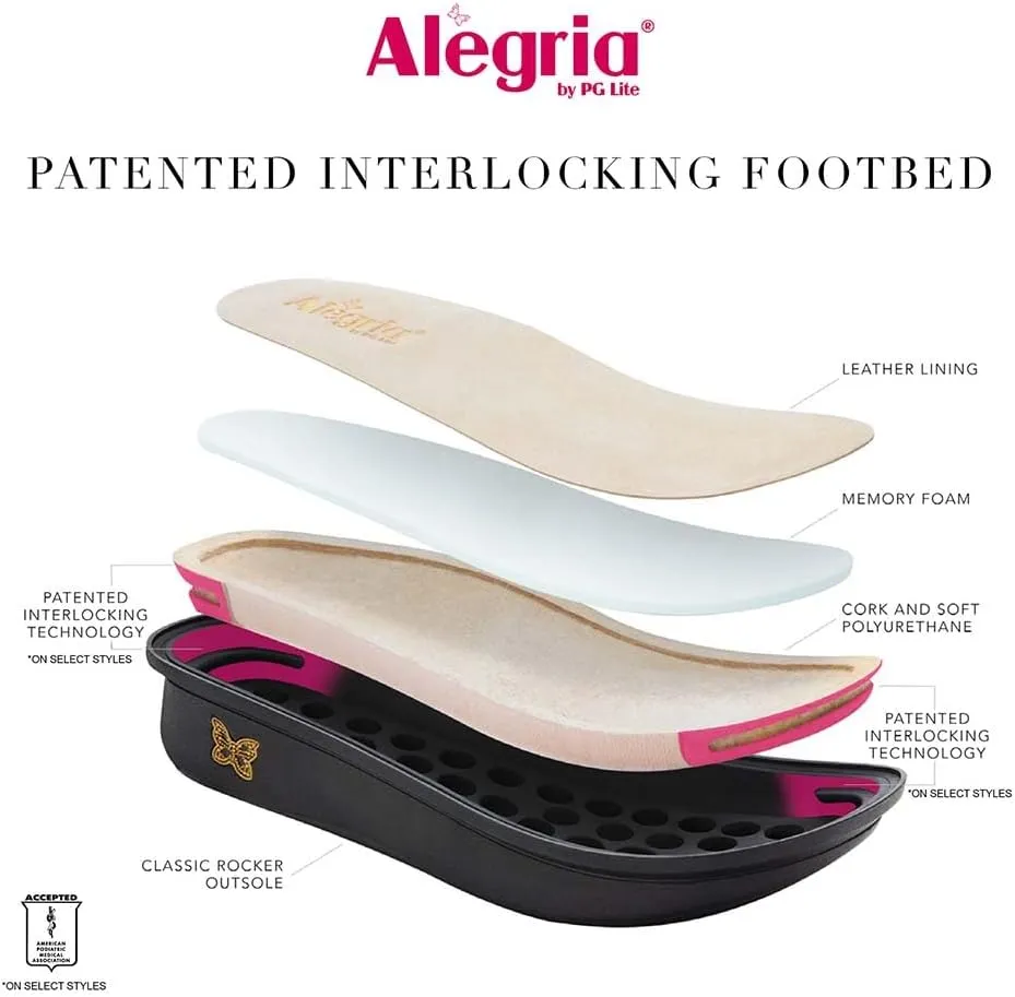Alegria Womens Kennedi - Leather Thong Adjustable Slide Sandal - Timeless Comfort, Arch Support and Stylish Women's Shoe for Everyday Elegance and Slip-Resistant - Nursing and Healthcare Professionals