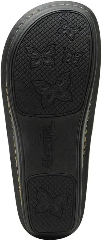 Alegria Womens Kennedi - Leather Thong Adjustable Slide Sandal - Timeless Comfort, Arch Support and Stylish Women's Shoe for Everyday Elegance and Slip-Resistant - Nursing and Healthcare Professionals