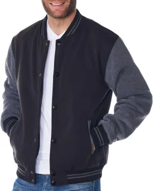 Alpine Swiss Tyler Men’s Varsity Jacket Classic Letterman Coat Baseball Bomber Jacket Lightweight Stylish Everyday Outerwear
