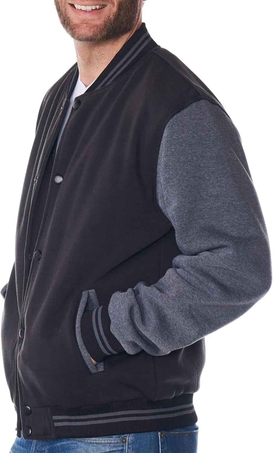 Alpine Swiss Tyler Men’s Varsity Jacket Classic Letterman Coat Baseball Bomber Jacket Lightweight Stylish Everyday Outerwear