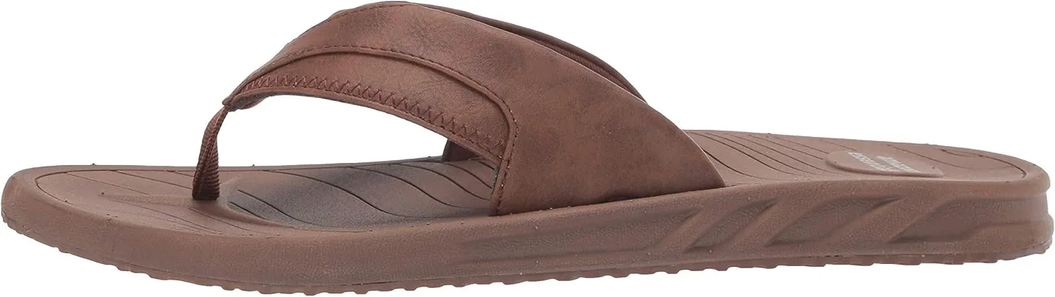 Amazon Essentials Men's Slip-on Flip Flop Comfort Sandals, Casual