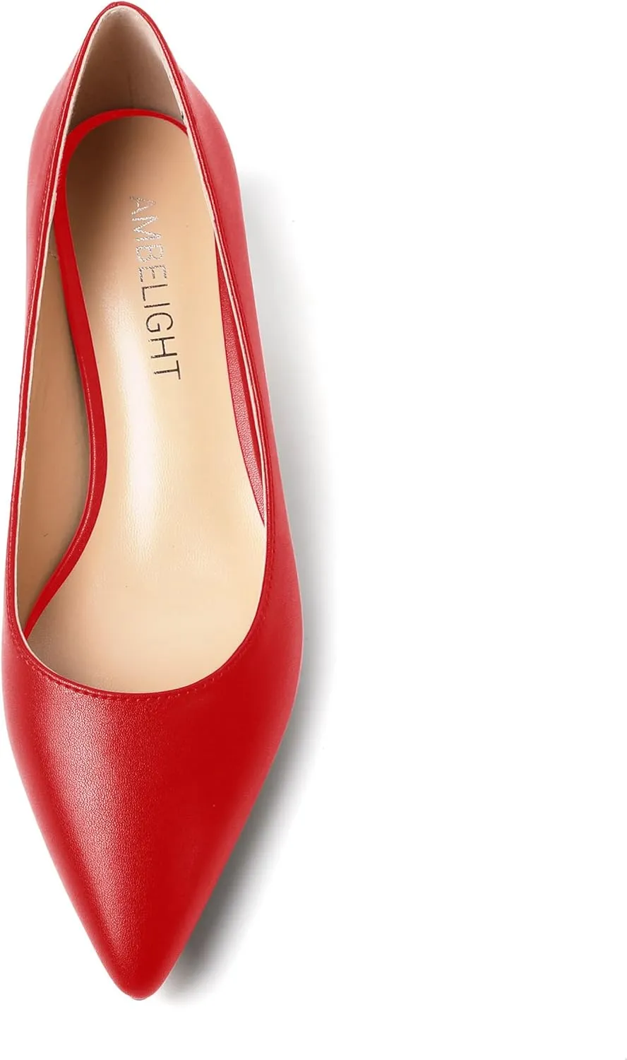 AMBELIGHT Womens Slip On Dress Pointed Toe Suede Wedding Stiletto High Heel Pumps Shoes 3.3 Inch