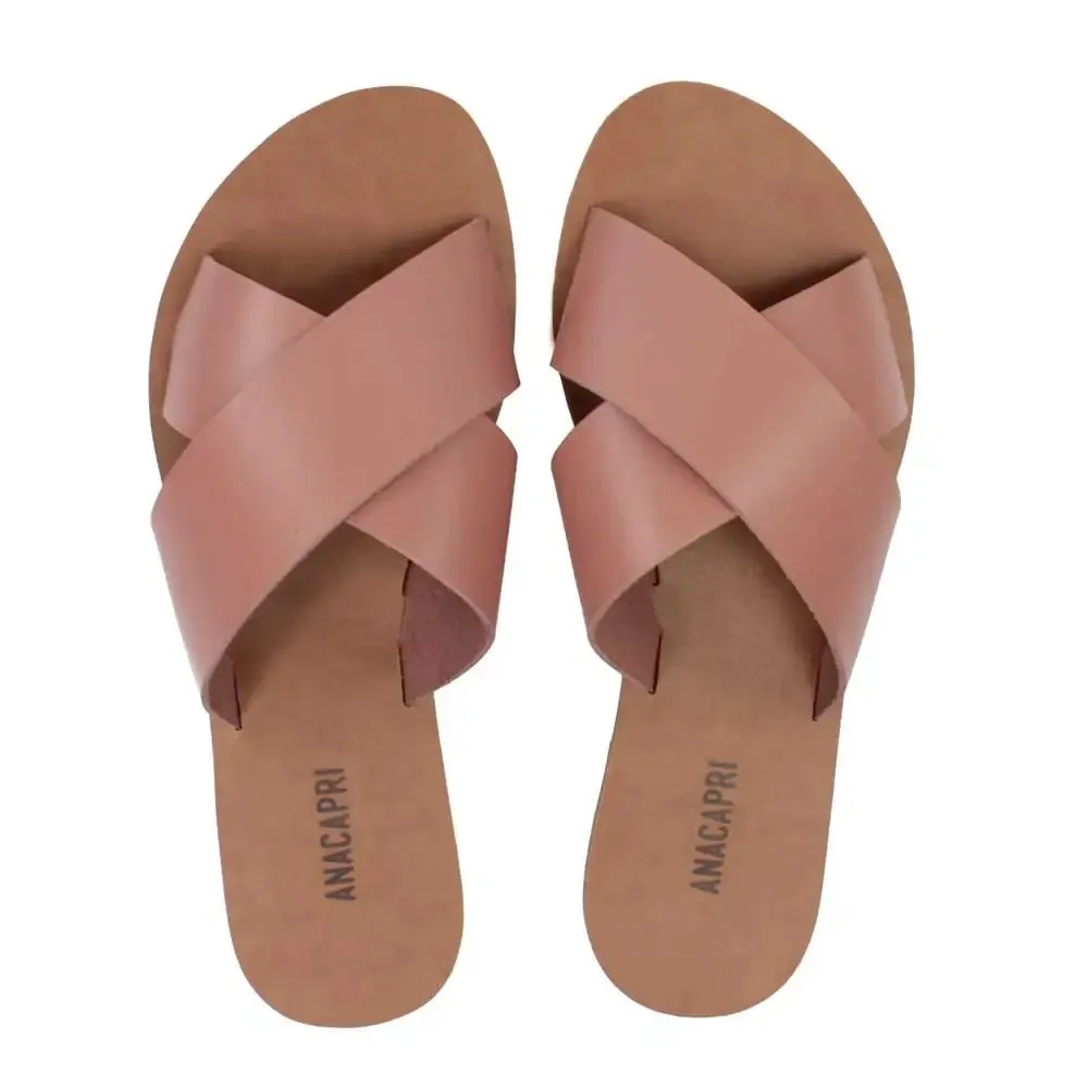 AnaCapri Double Slide Pink Nude Rosa