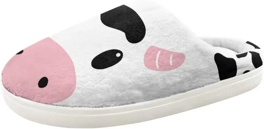 Animal Cotton Slippers for Kid Slip-On Slippers Fluffy Cozy Anti-Skid Outdoor Soft Plush Home Slipper for Kids