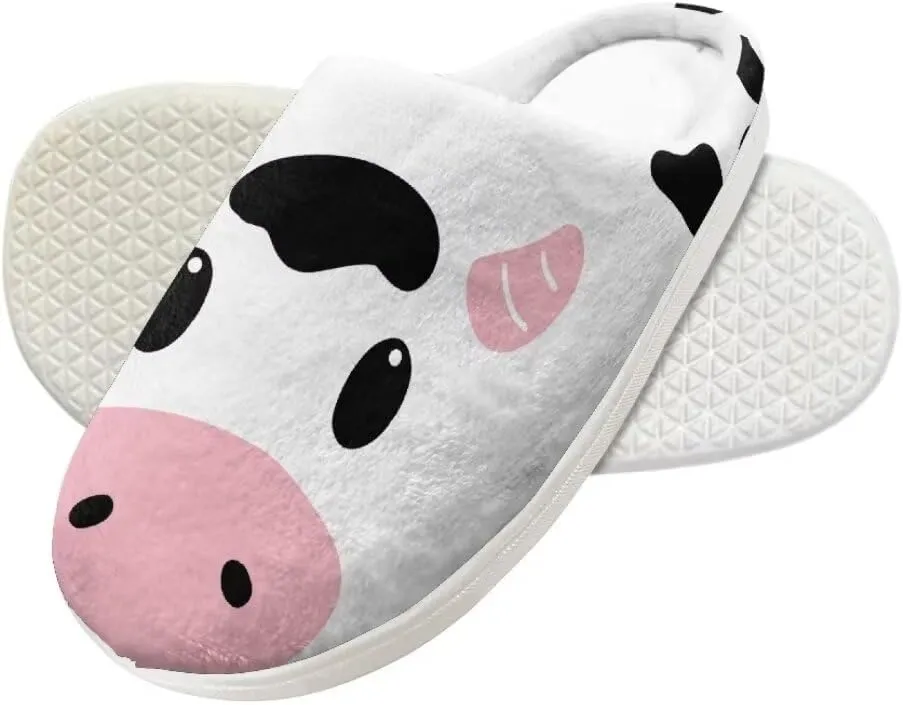Animal Cotton Slippers for Kid Slip-On Slippers Fluffy Cozy Anti-Skid Outdoor Soft Plush Home Slipper for Kids