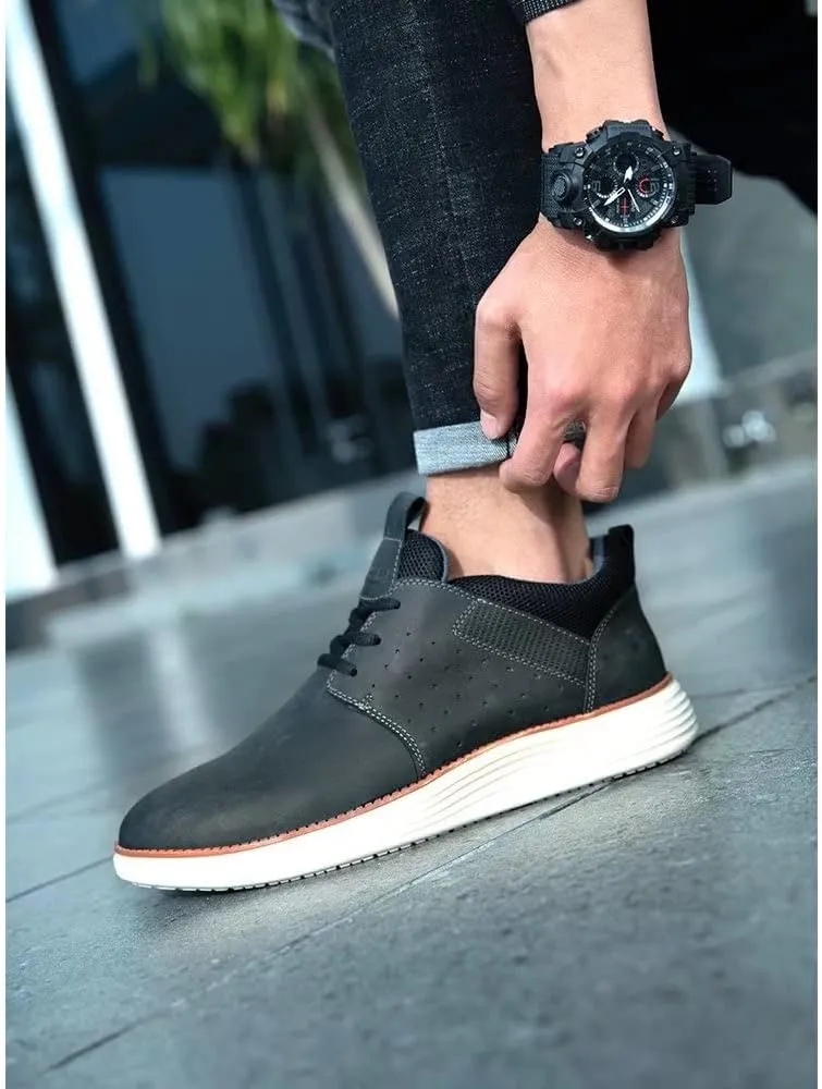 Arkbird Leather Loafers, Casual Slip-On Sneaker Shoes for Men