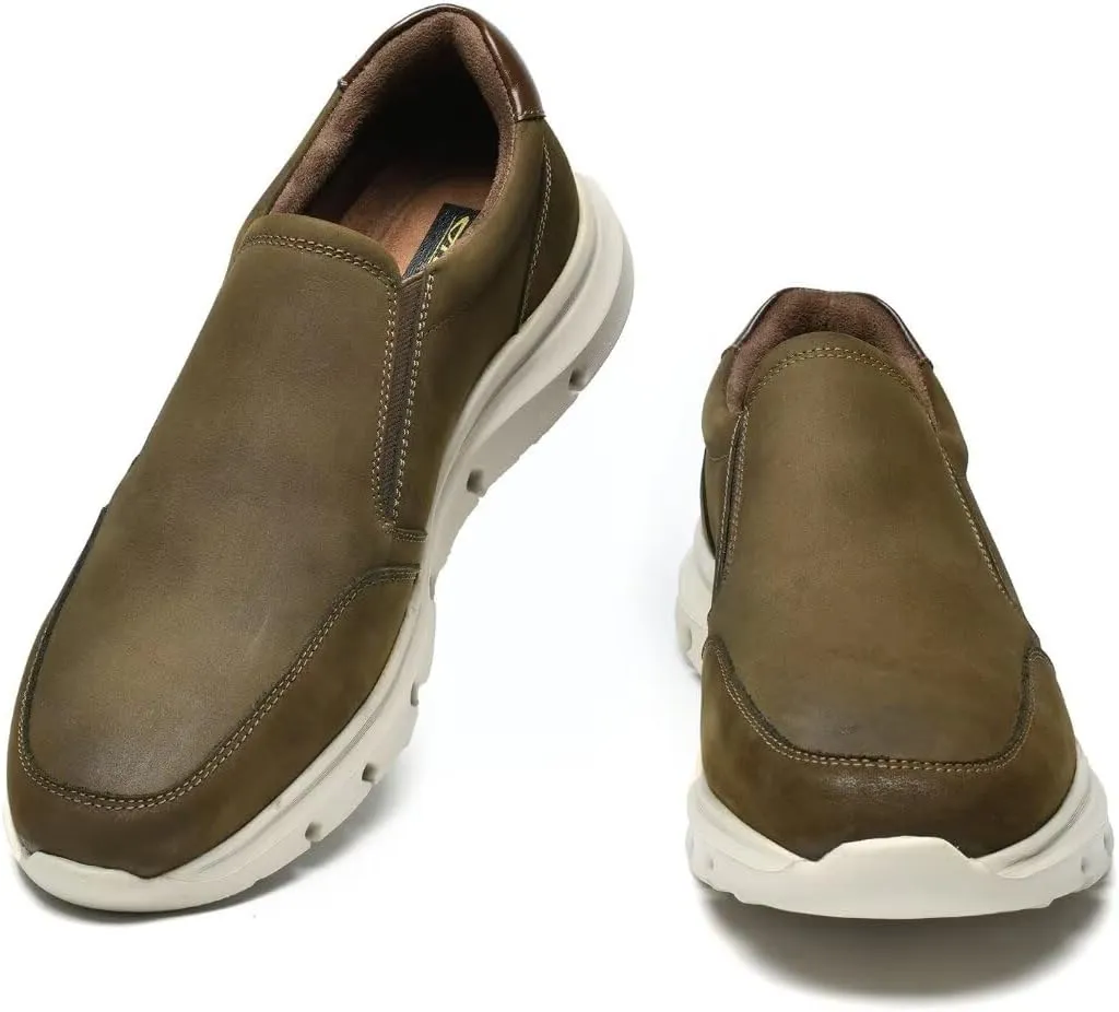 Arkbird Leather Loafers, Casual Slip-On Sneaker Shoes for Men