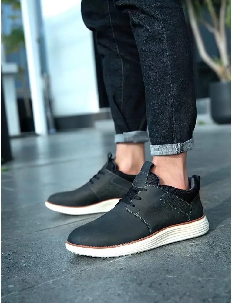 Arkbird Leather Loafers, Casual Slip-On Sneaker Shoes for Men