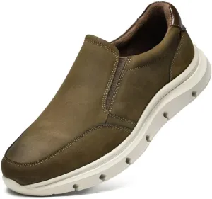 Arkbird Leather Loafers, Casual Slip-On Sneaker Shoes for Men