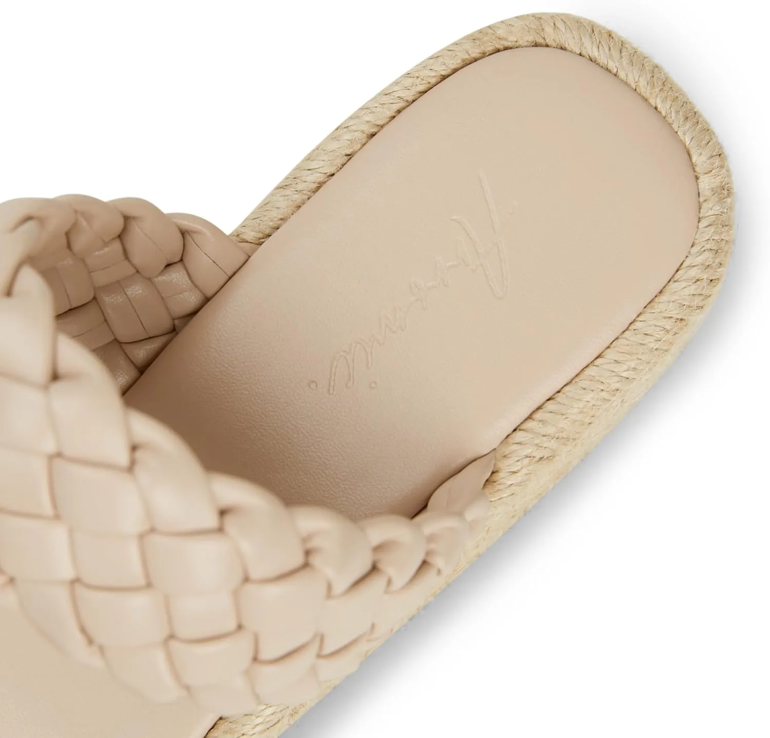 Arromic Women's Platform Wedge Sandals Braided Strap Slide Sandals for Women Casual Slip on Platform Wedges Slides Open Toe Beach Summer Sandals