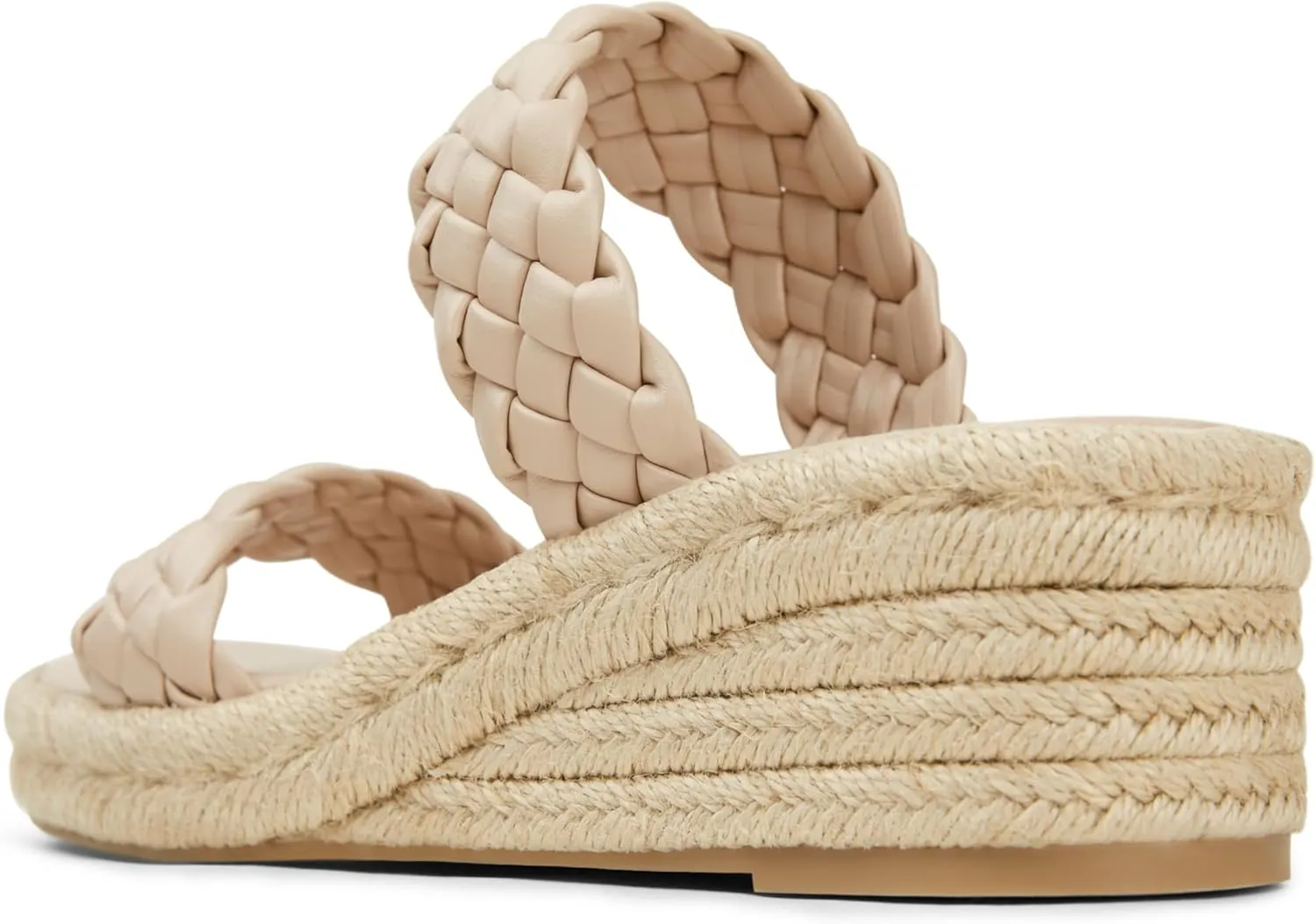 Arromic Women's Platform Wedge Sandals Braided Strap Slide Sandals for Women Casual Slip on Platform Wedges Slides Open Toe Beach Summer Sandals