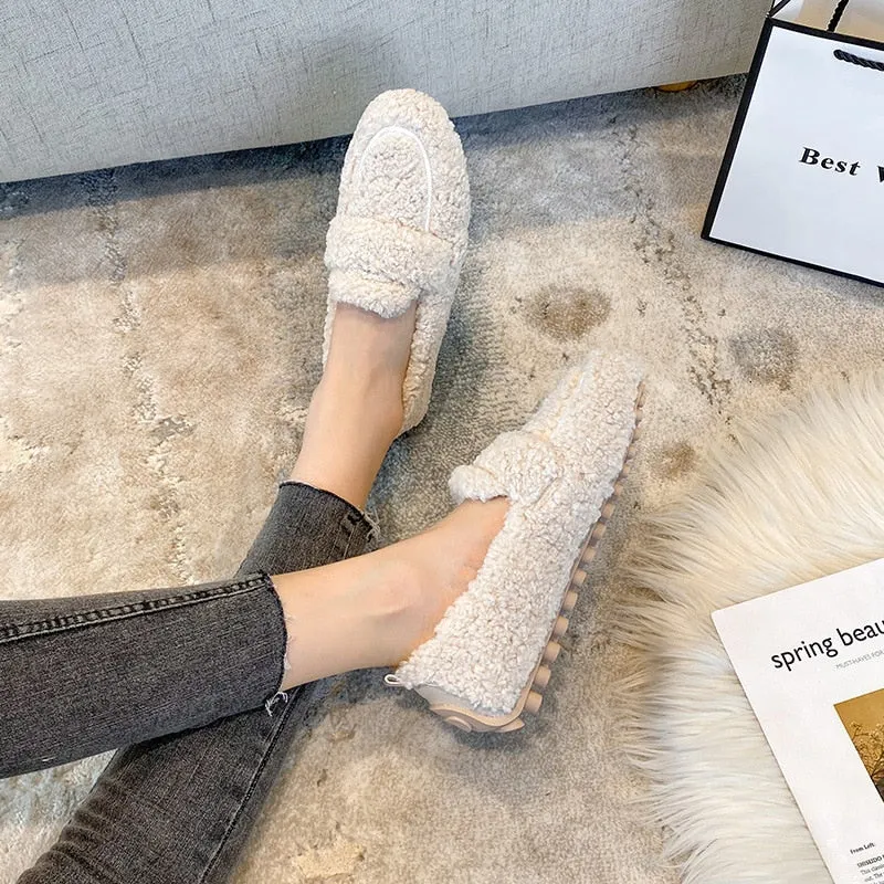Avencea - Winter Plush Soft Slip-On Loafer Shoes