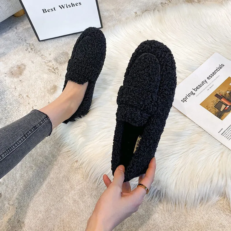 Avencea - Winter Plush Soft Slip-On Loafer Shoes