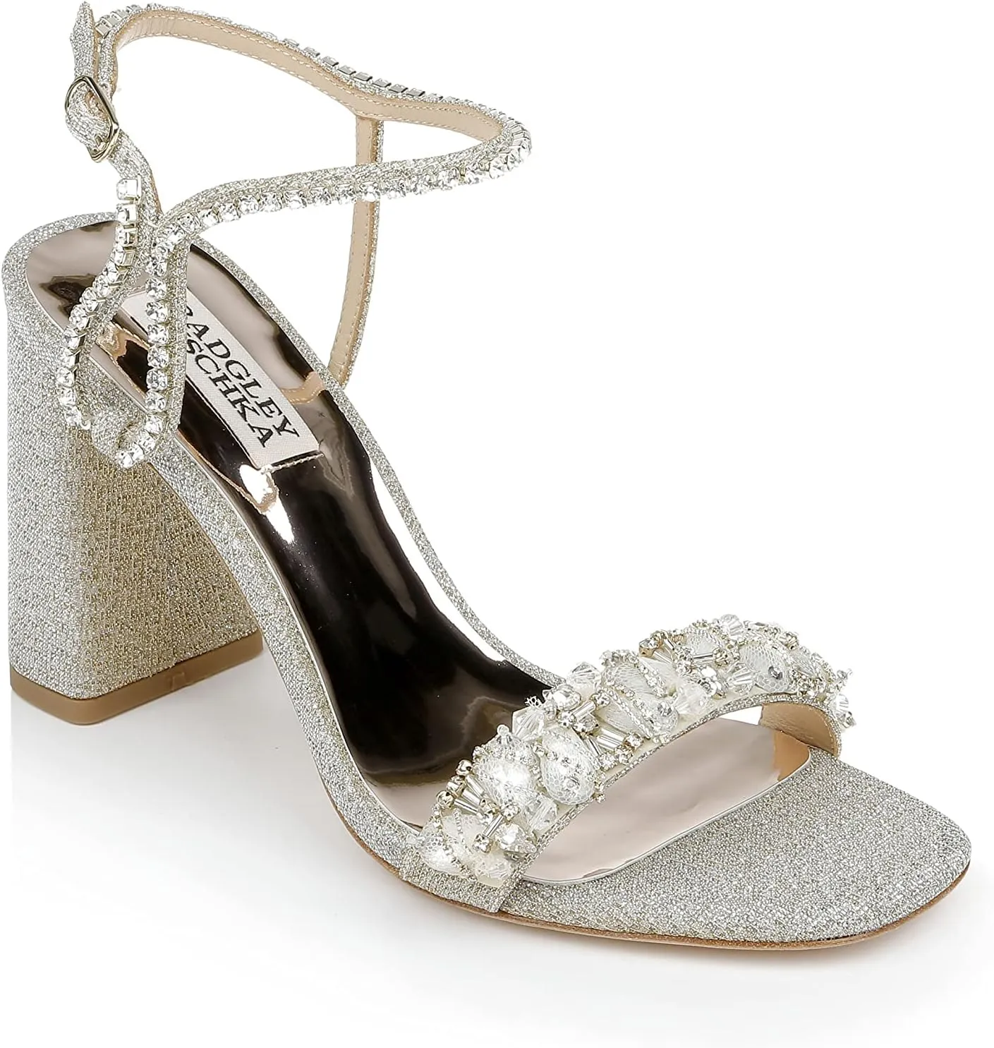 Badgley Mischka Women's Tanisha Block Heel Sandal Heeled
