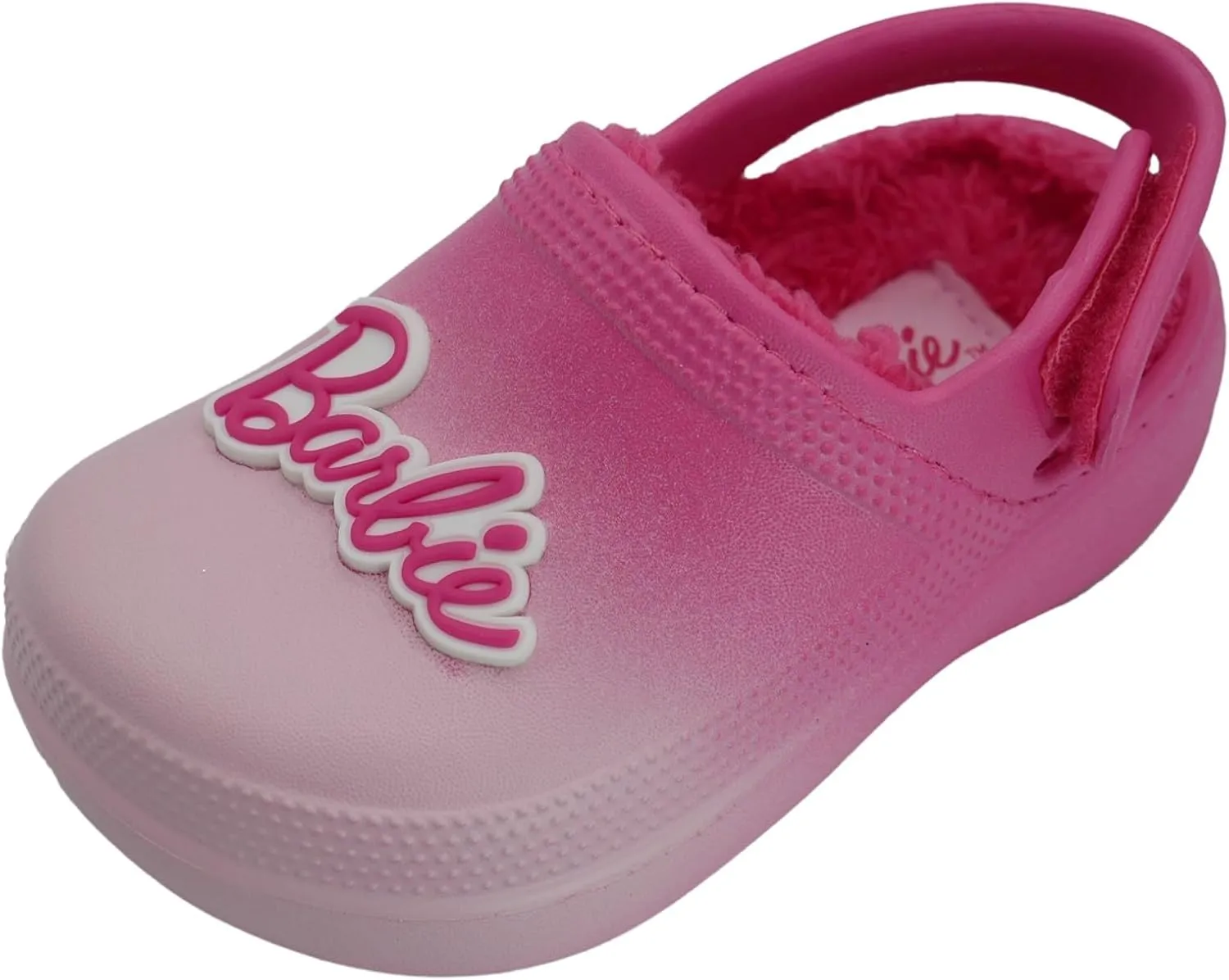 Barbie Toddler Girls' Faux Fur Lined Clogs with Adjustable Strap – Comfortable, Cozy, and Stylish Slip-On Shoes