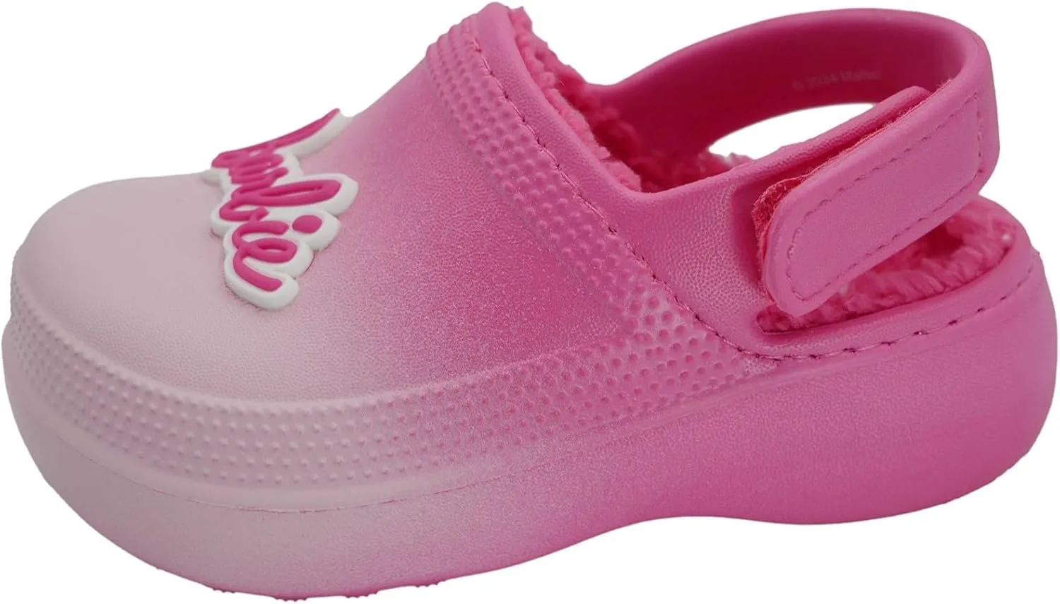 Barbie Toddler Girls' Faux Fur Lined Clogs with Adjustable Strap – Comfortable, Cozy, and Stylish Slip-On Shoes