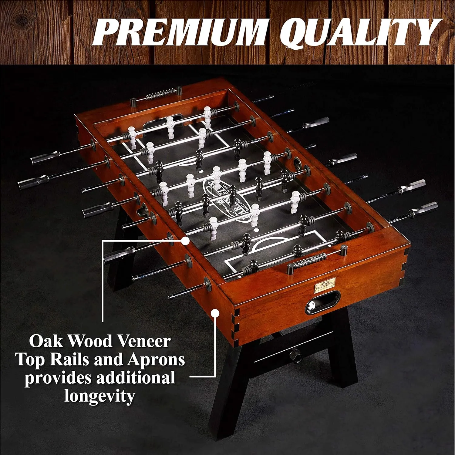 Barrington Foosball Multiple Styles Soccer Foosball Tables, Durable & Stylish Designs with Tabletop Sports Soccer Balls, Perfect for Family Game Rooms