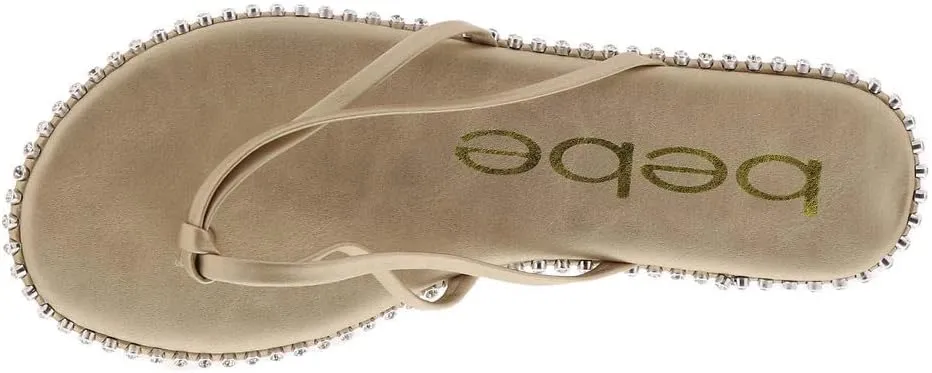 bebe Chora - Slippers for Women - Man-Made Upper and Lining - Padded Insole - Round Toe with Post Toe Design