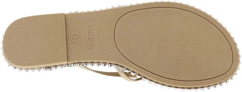 bebe Chora - Slippers for Women - Man-Made Upper and Lining - Padded Insole - Round Toe with Post Toe Design