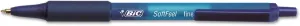 BIC Soft Feel Ball Pen, Blue, Fine Point, 12-Count