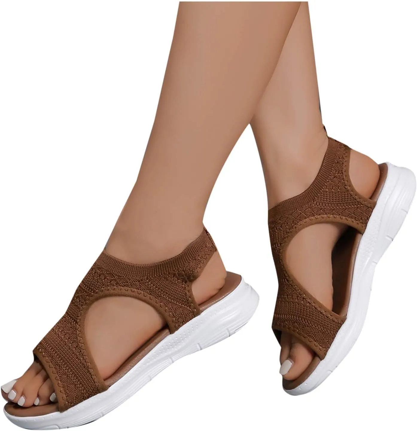 Black Sandals Women Breathable Orthopedic Sandal Comfortable Walking Tennis Shoes Hiking Outdoor Active Summer Dressy Soft Mat Diabetic Slippers