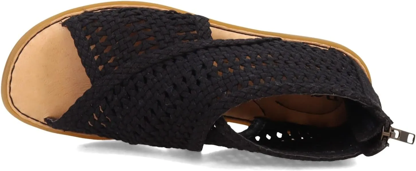 BORN Women's Comfortable IWA Macram Leather Sandal