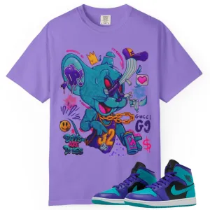 Boys Are Drugs Tee Jordan 1 Match Blk Grape