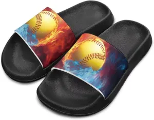 Boys Sandals with EVA Soft Sole Lightweight Slip-On Beach Slippers