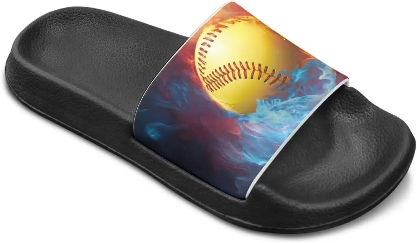 Boys Sandals with EVA Soft Sole Lightweight Slip-On Beach Slippers