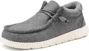 Bruno Marc Men's Slip-on Faux Fur Lined Loafers Casual Shoes