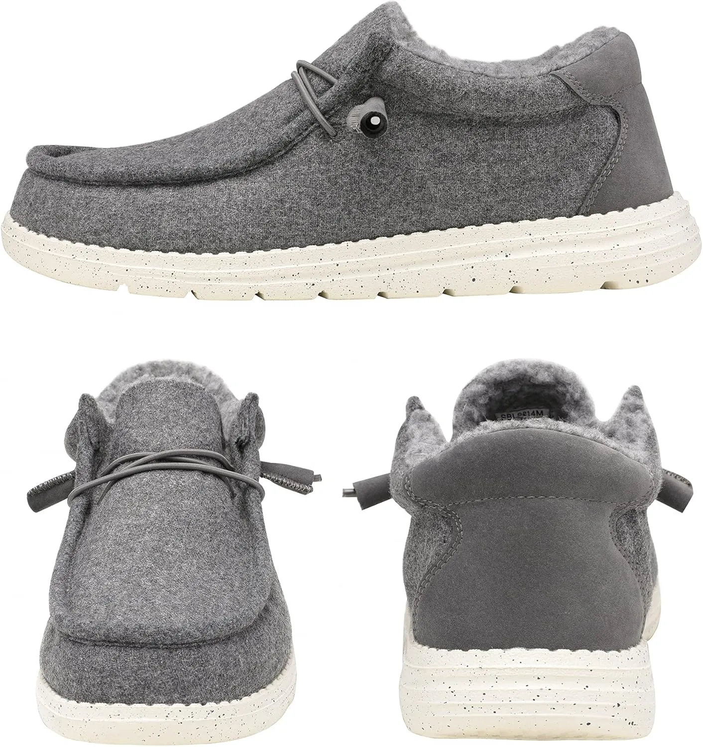 Bruno Marc Men's Slip-on Faux Fur Lined Loafers Casual Shoes