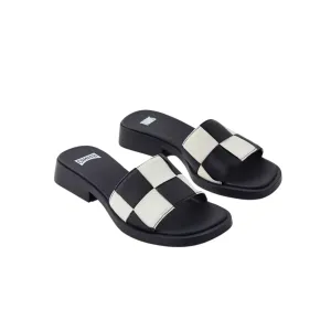 Camper Slide Ladies Gobi Check Black-White