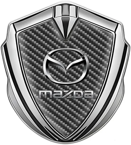 Car Emblems for Mazda Biante 2008-2018, Car Front and Rear Hood Trunk Grille 3D Badge Decals Emblems Metal Plastic Letter Stickers, Car Body Styling Accessories