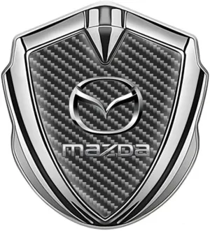 Car Emblems for Mazda Biante 2008-2018, Car Front and Rear Hood Trunk Grille 3D Badge Decals Emblems Metal Plastic Letter Stickers, Car Body Styling Accessories