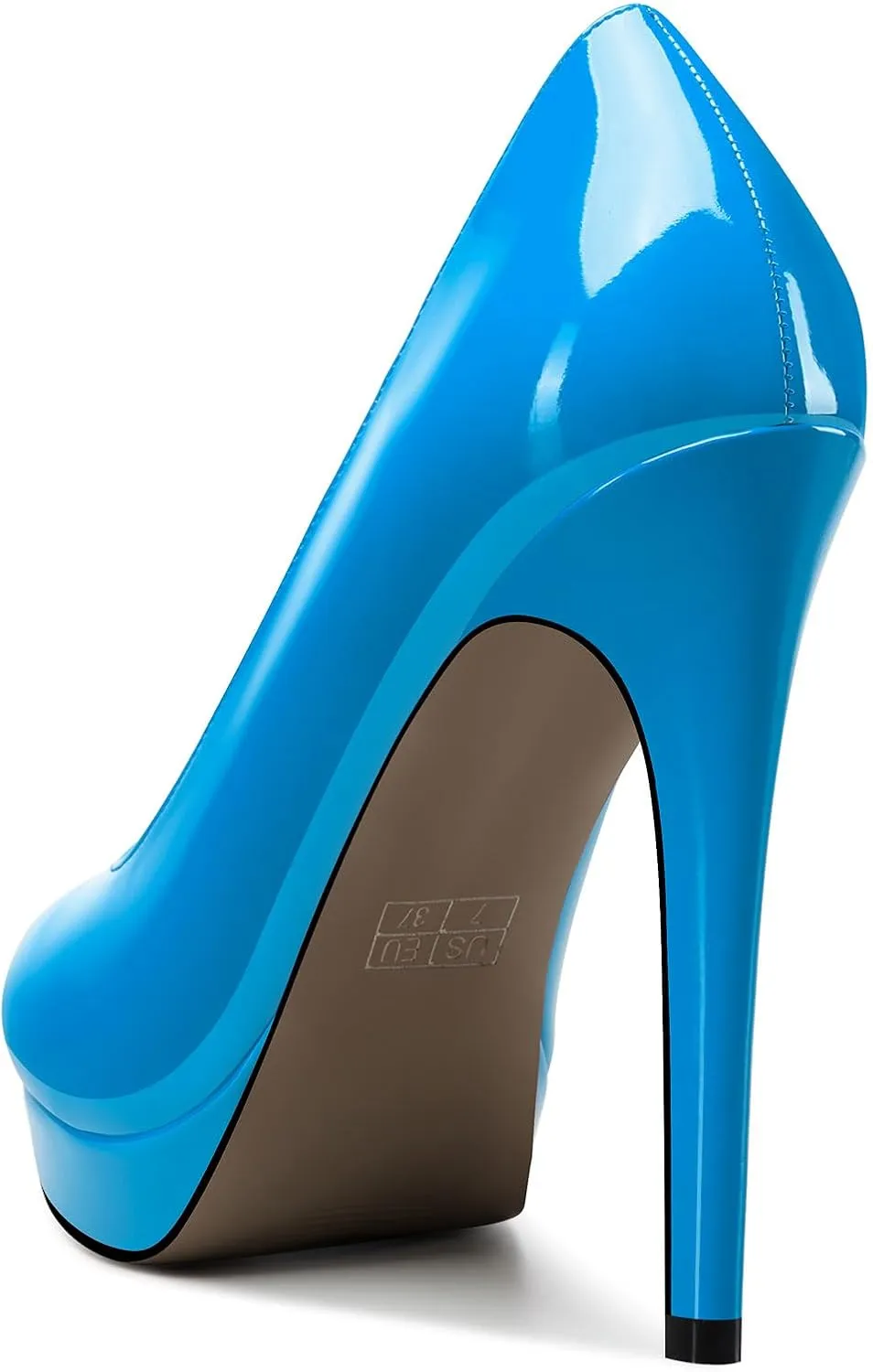 Castamere Womens High Heels Platform Pumps Slip-on Stilettos 12CM Heel Office Dress Shoes