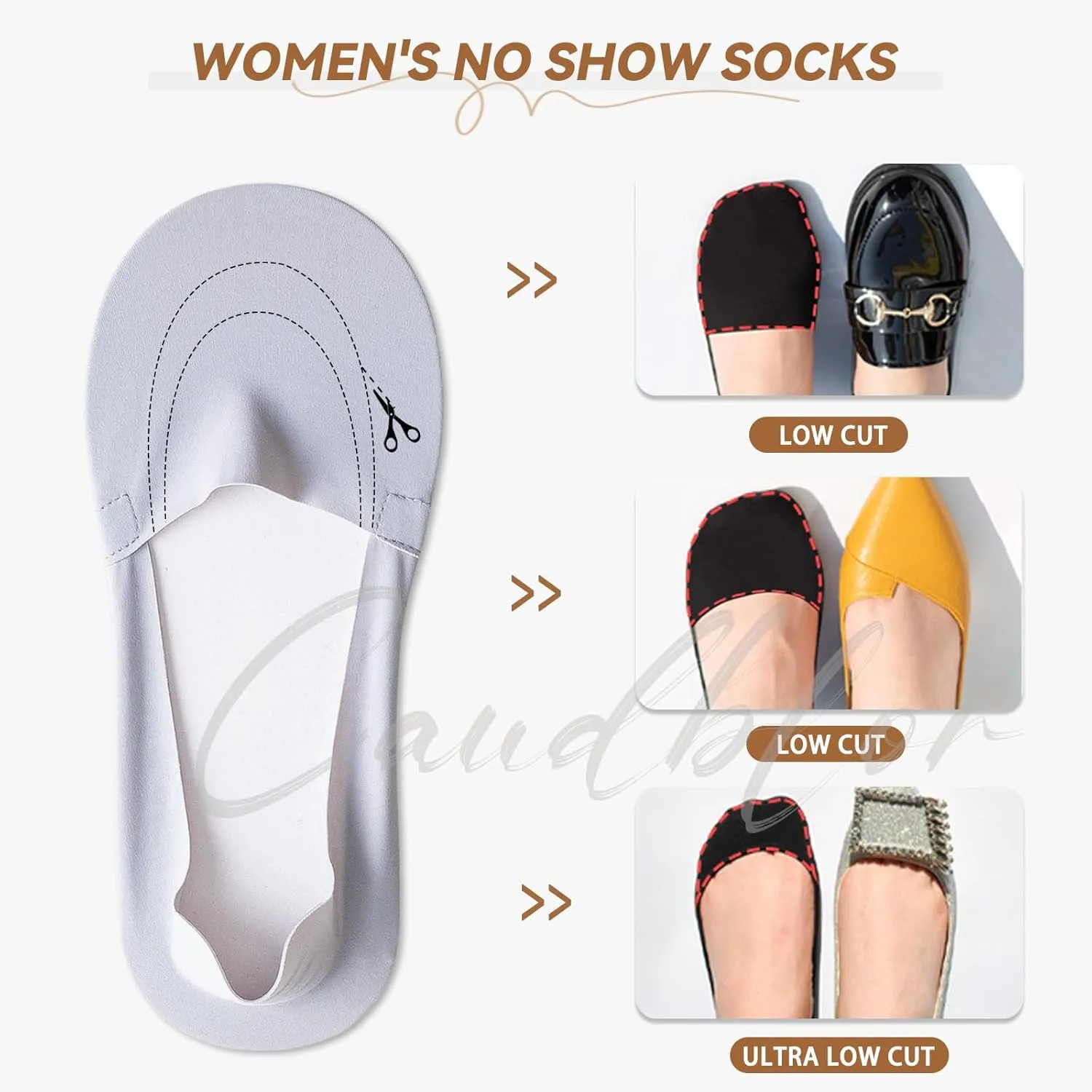 Caudblor Thin No Show Socks Low Cut Liner