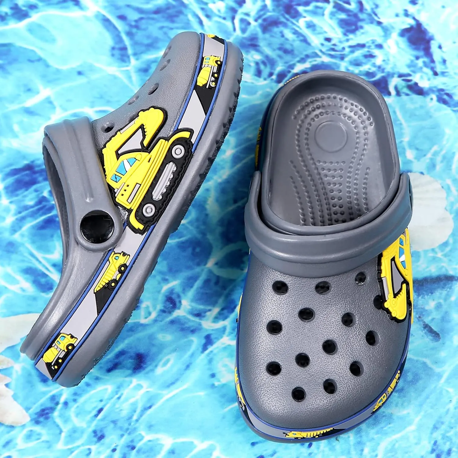 CERYTHRINA Kid's Cute Garden Clogs Shoes Cartoon Slides Sandals Clogs Children Beach Pool Slippers